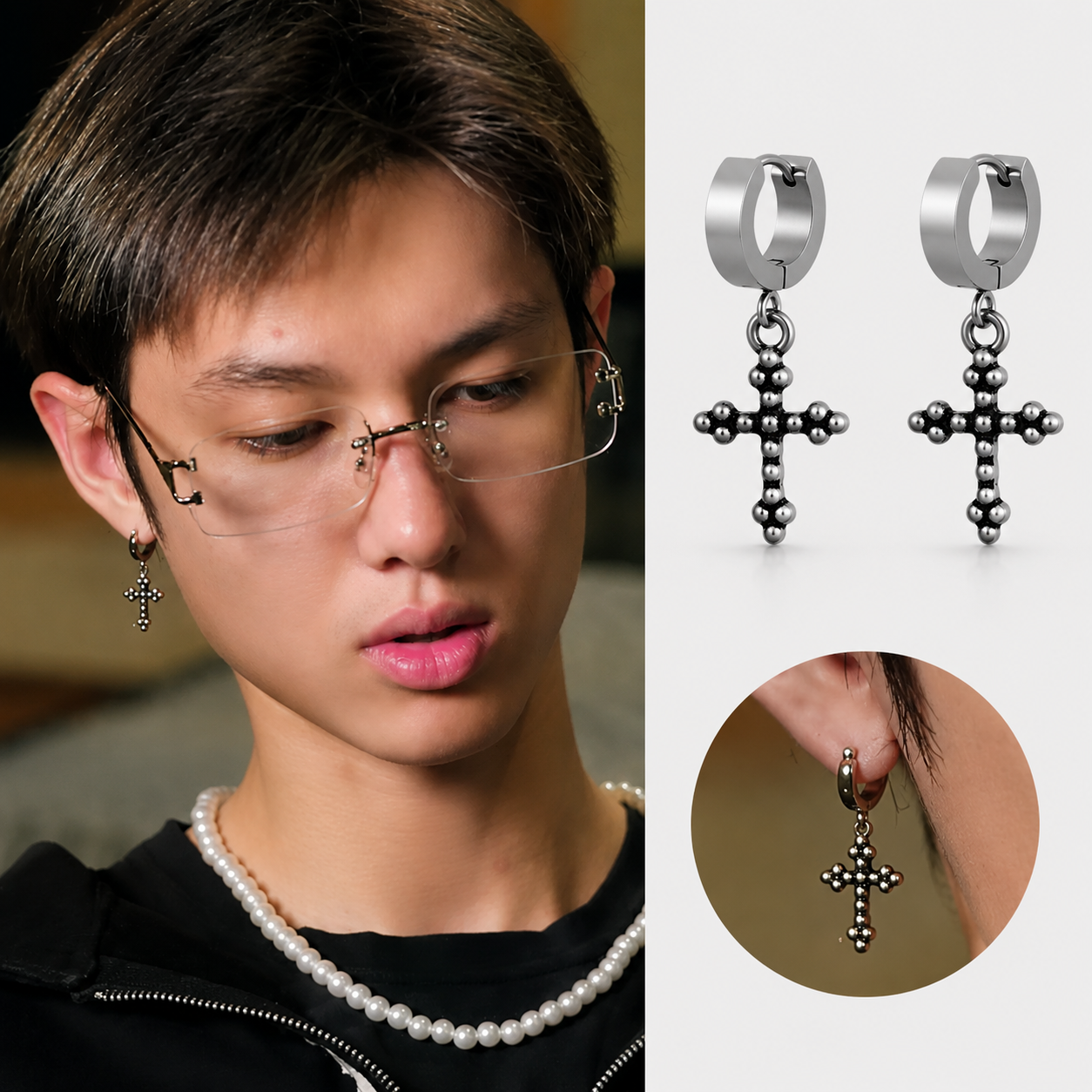 CORTIS Martin Cross Earrings