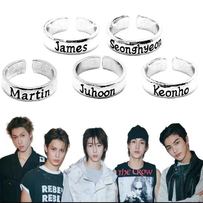 Cortis Members Engraved Metal Rings