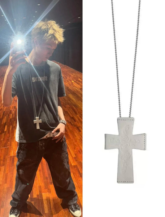 Martin White Cross Necklace